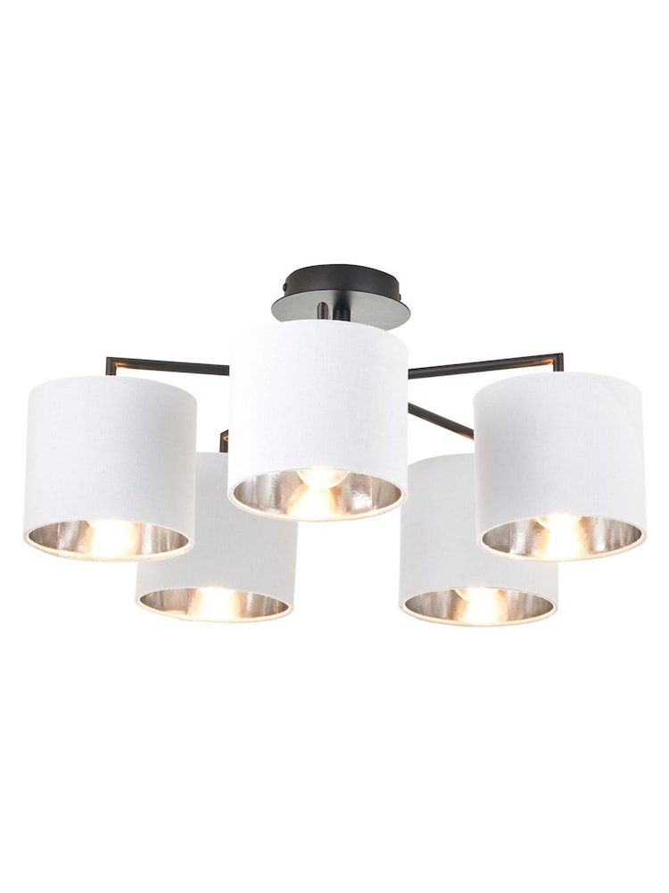 Pacific Black Elin 5 Light Pendant Ceiling Light - Image 6 of 6 Pacific Black Elin 5 Light Pendant Ceiling Light - Image 6 of 6