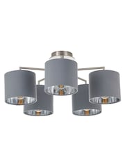 Pacific Silver Elin 5 Light Pendant Ceiling Light - Image 5 of 6