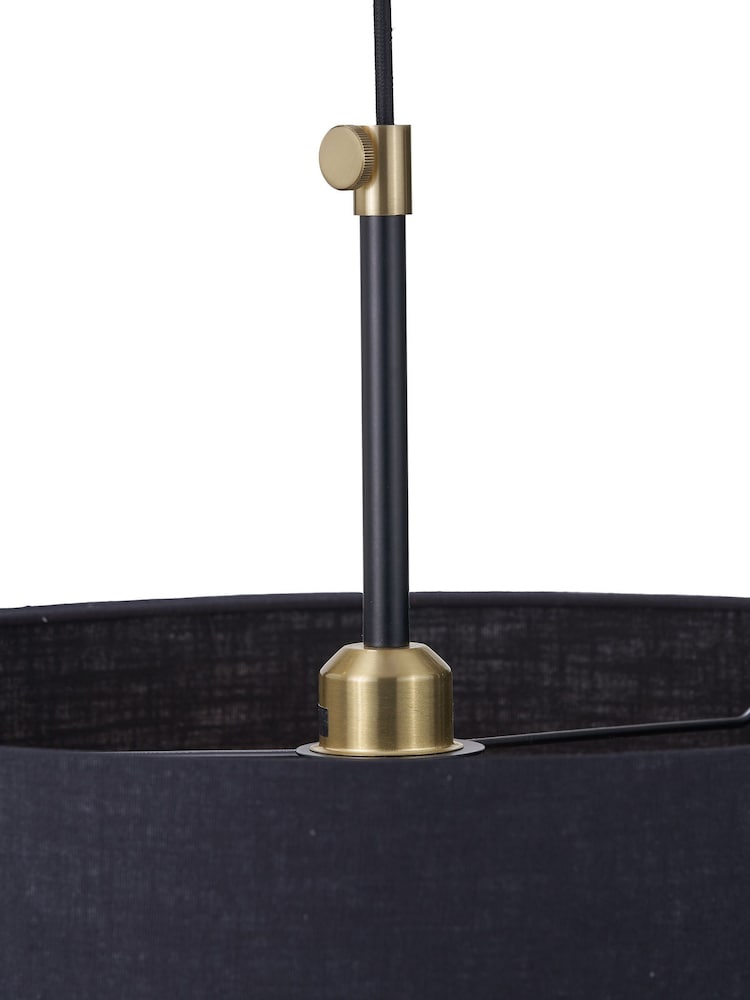 Pacific Black Bryce Metal Ceiling Pendant Ceiling Light - Image 5 of 5 Pacific Black Bryce Metal Ceiling Pendant Ceiling Light - Image 5 of 5