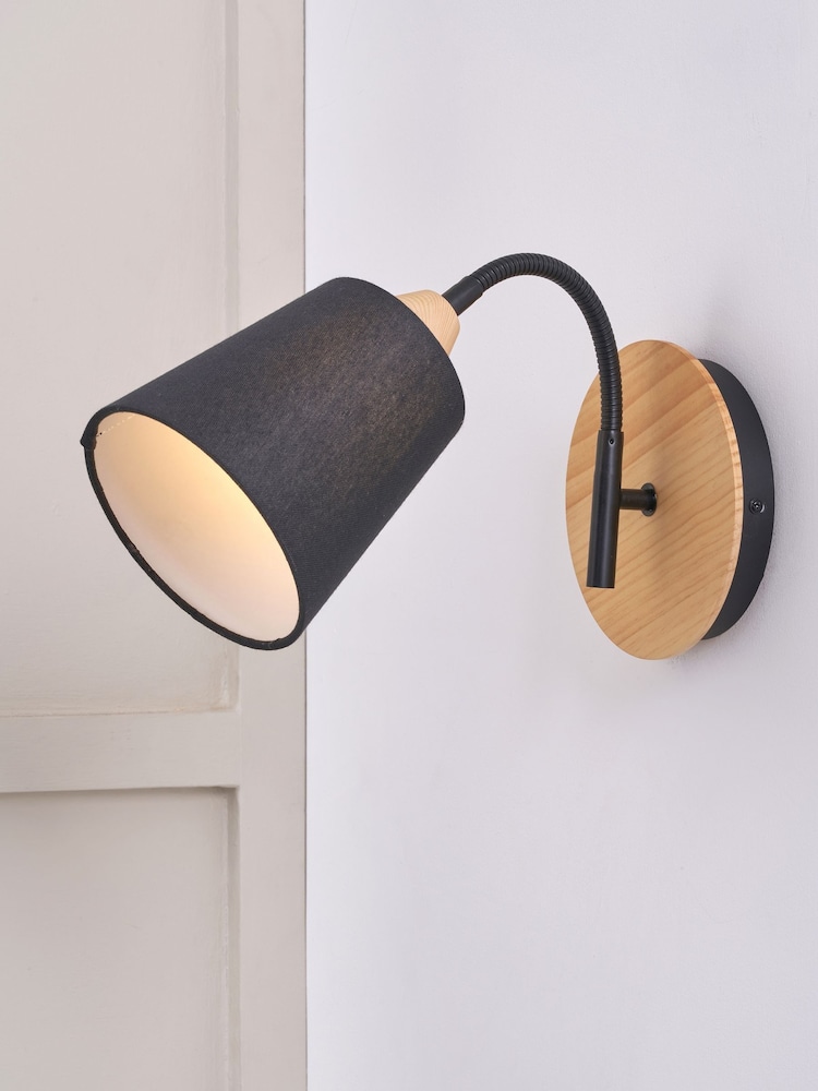 Pacific Black Juna Metal Wall Light - Image 1 of 6 Pacific Black Juna Metal Wall Light - Image 1 of 6