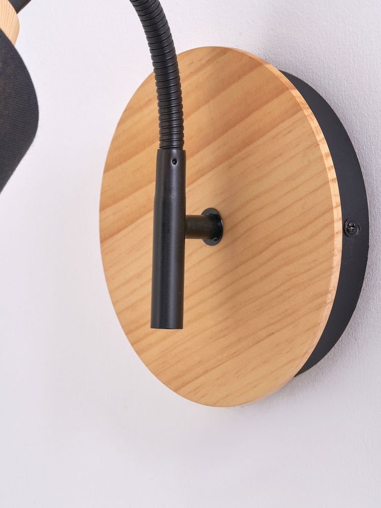 Pacific Black Juna Metal Wall Light - Image 2 of 6 Pacific Black Juna Metal Wall Light - Image 2 of 6