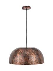 Pacific Copper Mason Wide Domed Metal Pendant Ceiling Light - Image 4 of 6