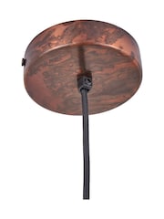 Pacific Copper Mason Wide Domed Metal Pendant Ceiling Light - Image 5 of 6