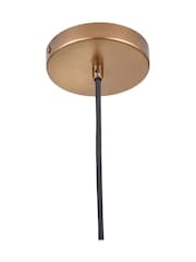 Pacific Antique Brass Harlem Domed Metal Pendant Ceiling Light - Image 6 of 6