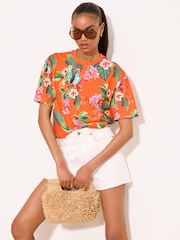 Camiseta Lipsy con estampado de motivos tropicales - Imagen 1 de 5