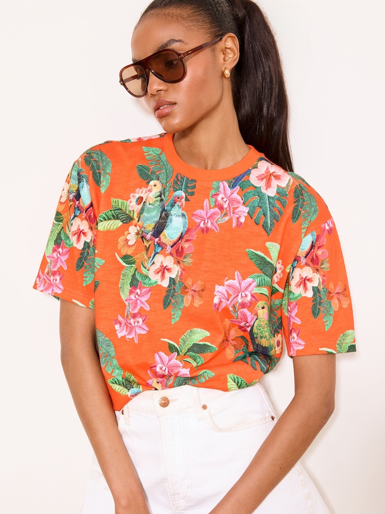 Camiseta Lipsy con estampado de motivos tropicales - Imagen 2 de 5