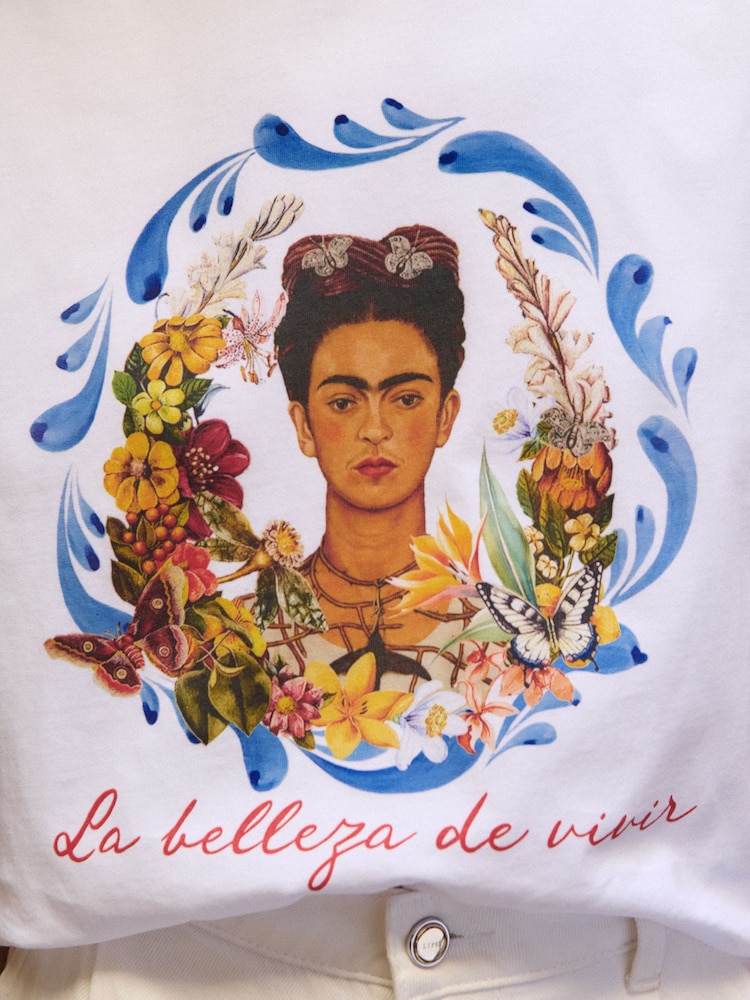 Lipsy White Tropical Printed T-Shirt - Image 2 of 4