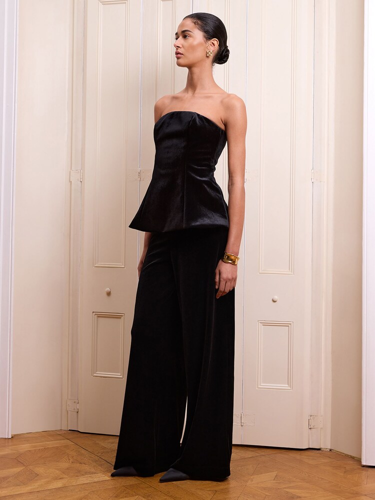 Omnes Black Etta Velvet Top - Image 4 of 4 Omnes Black Etta Velvet Top - Image 4 of 4