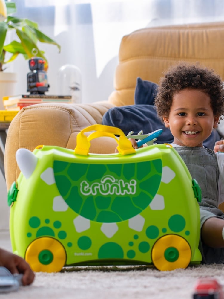 Trunki Dudley the Dinosaur Childrens Ride-On Suitcase - Image 1 of 3 Trunki Dudley the Dinosaur Childrens Ride-On Suitcase - Image 1 of 3