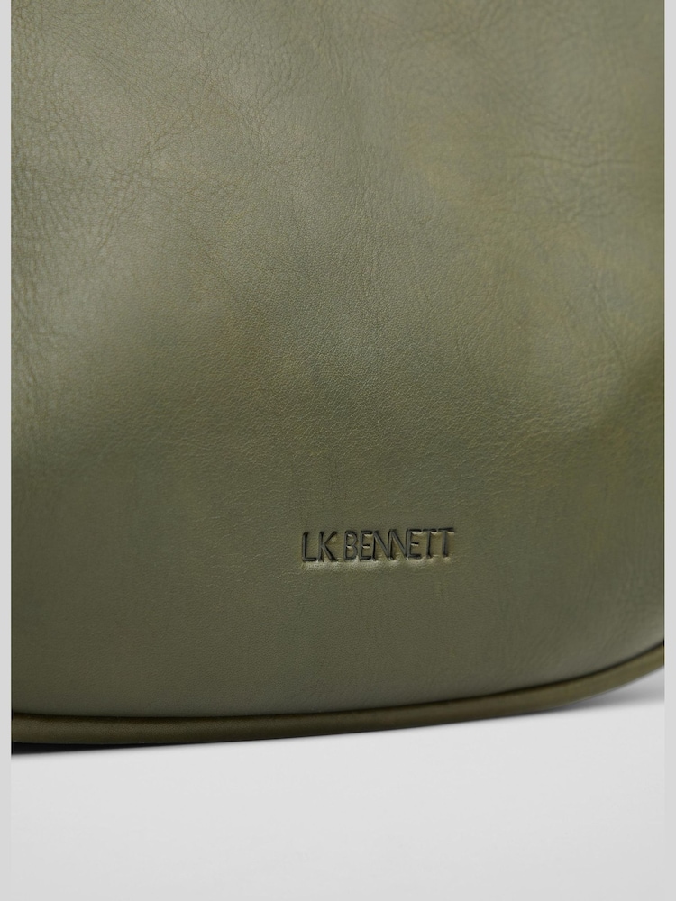 LK Bennett Olive Green Harley Weave Cross-Body Bag - Image 4 of 4 LK Bennett Olive Green Harley Weave Cross-Body Bag - Image 4 of 4