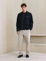 Black Regular Fit Motionflex Smart Twill Zip Shacket - Image 2 of 8