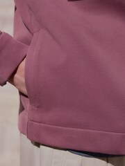 Mauve Pink N. Premium Jersey Zip Through Shacket - Image 6 of 12