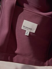 Mauve Pink N. Premium Jersey Zip Through Shacket - Image 7 of 12
