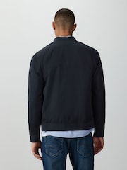 Navy Blue Embroidered Smart Bomber Jacket - Image 2 of 10