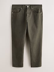 Khaki Green Slim Fit Belted Jeans - Image 6 of 10