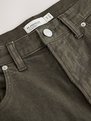Khaki Green Slim Fit Belted Jeans - Image 7 of 10