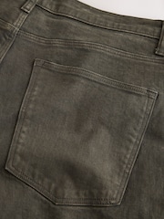 Khaki Green Slim Fit Belted Jeans - Image 9 of 10