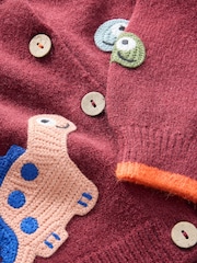 Red Dino - Cardigan (3mths-7yrs) - Larawan 7 ng 8