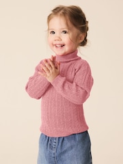 Pink - Roll Neck Jumper (3miezi-10miaka) - Picha 2 kati ya 8