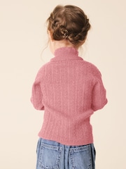 Pink - Roll Neck Jumper (3miezi-10miaka) - Picha 3 kati ya 8