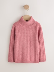 Pink - Roll Neck Jumper (3miezi-10miaka) - Picha 5 kati ya 8
