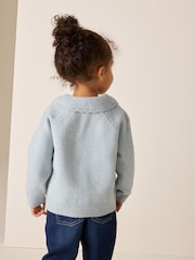Blue Rabbit and Mouse Collar Cardigan (3mths-7yrs) - Image 3 of 9