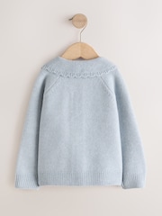 Blue Rabbit and Mouse Collar Cardigan (3mths-7yrs) - Image 7 of 9