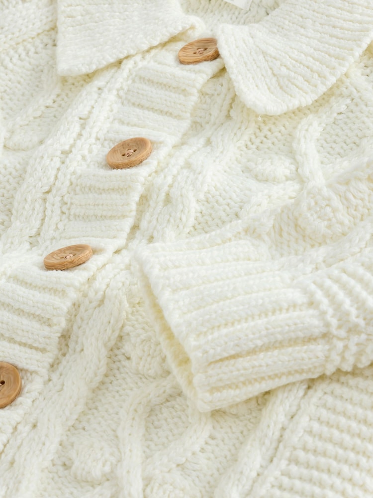 Ecru - Chunky Bobble Cardigan (3mths-10yrs) - 圖片 8，共 8