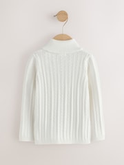 White Roll Neck Jumper (3mths-10yrs) - Image 6 of 8
