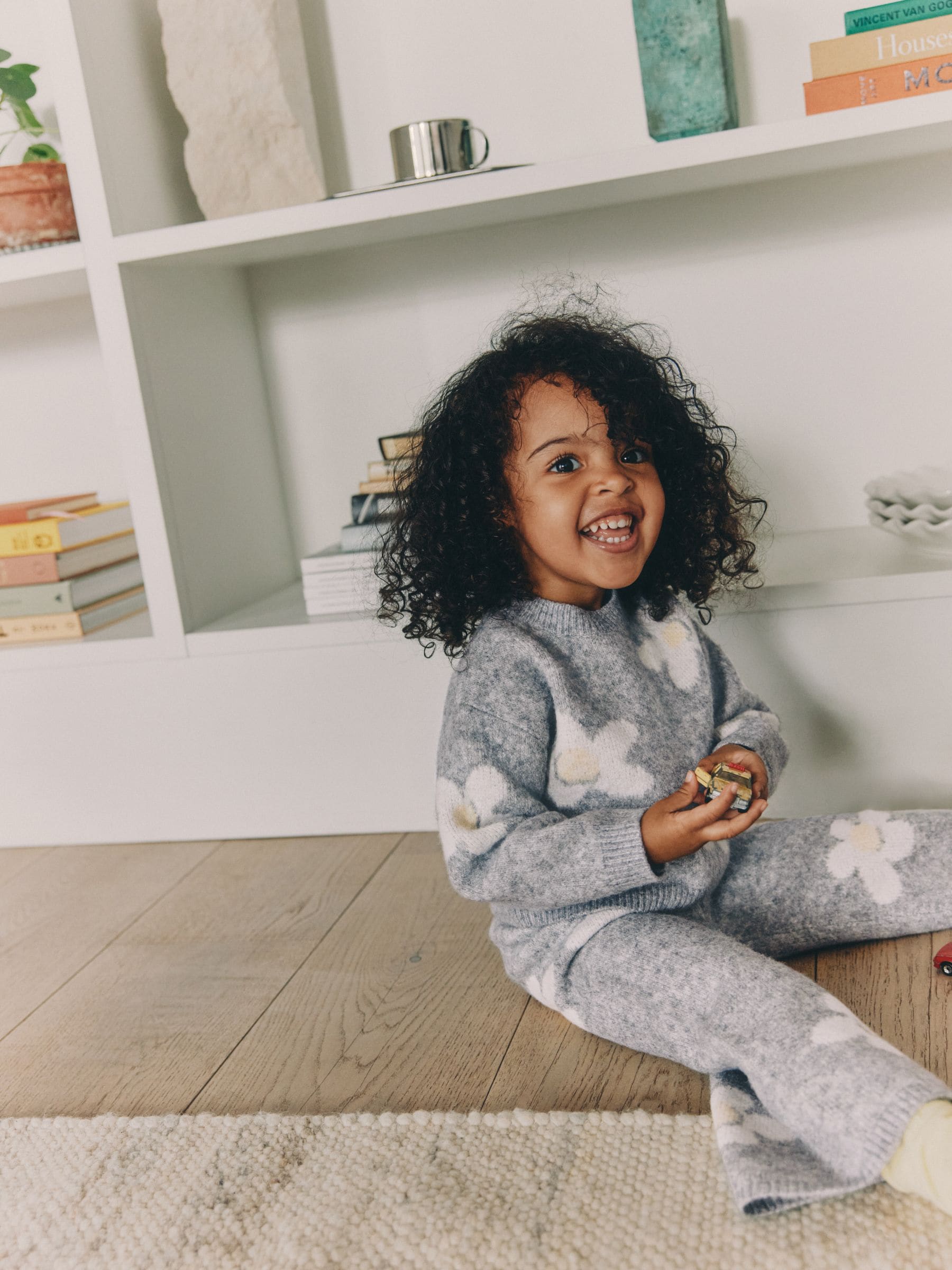 Buy Grey Daisy Jumper and Trousers Set (3mths-7yrs) from Next USA