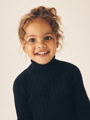 Navy Roll Neck Jumper (3mths-10yrs) - Image 5 of 9