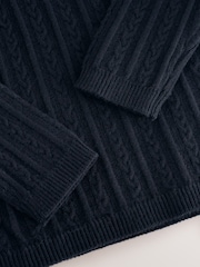 Navy Roll Neck Jumper (3mths-10yrs) - Image 9 of 9