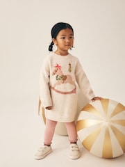 Ecru Rocking Horse - Knitted Jumper Dress (3mths-7yrs) - Bild 1 von 9