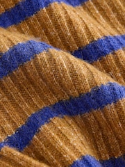 Brown and Blue Stripe Rib Skirt Set (3mths-7yrs) - Image 7 of 8