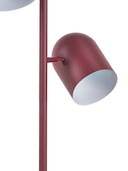 Pacific Mulberry Finn Metal Cloche Two Head Floor Lamp - Image 5 of 6
