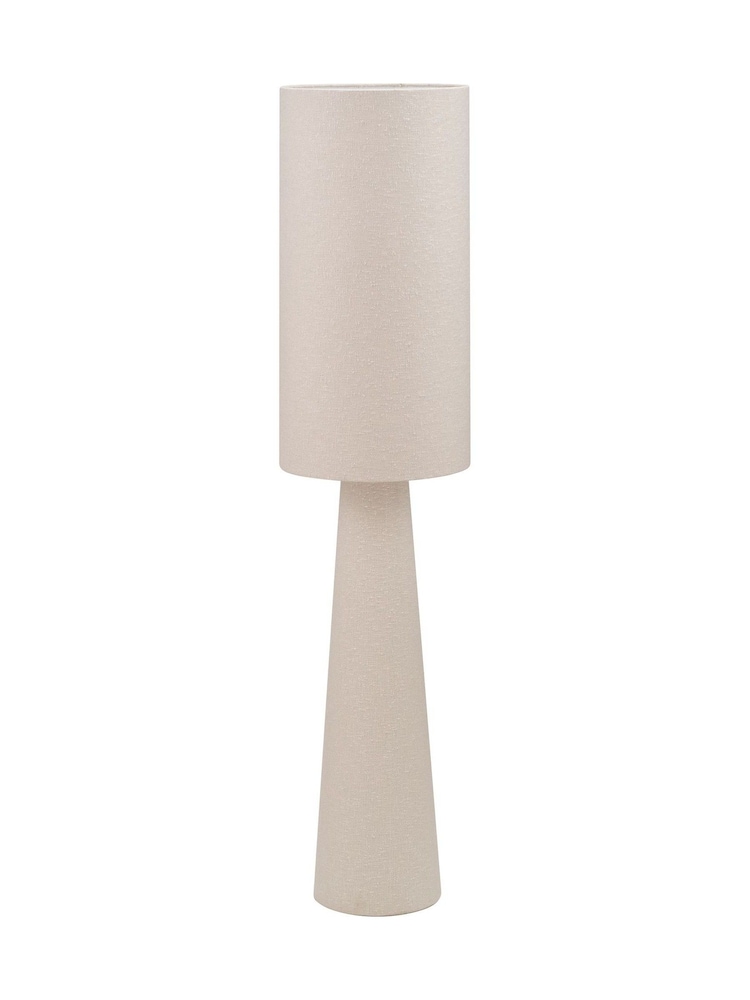 Pacific White Mirissa Slubby Handloom Fabric Floor Lamp - Image 5 of 5