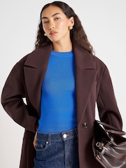 River Island Blue Long Sleeve Fitted Knit Top - Image 3 of 4