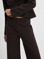 River Island Brown Wide Leg Trousers - Image 4 of 4