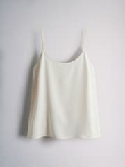 The Set 3 Pack Satin Cami Vests Berry Red/Navy Blue/Cream - Image 2 of 6