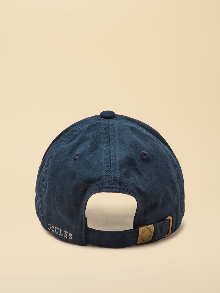 Joules Official Burghley Navy Embroidered Cap - Image 2 of 4 Joules Official Burghley Navy Embroidered Cap - Image 2 of 4