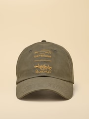 Joules Official Burghley Green Embroidered Cap - Image 1 of 4