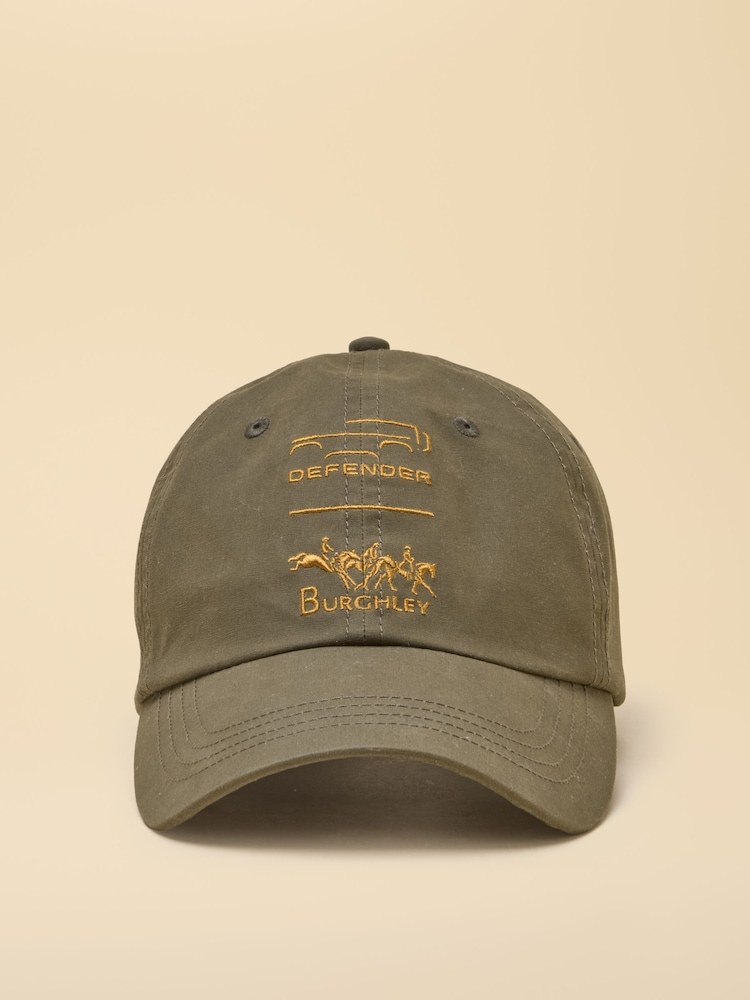 Joules Official Burghley Green Embroidered Cap - Image 1 of 4 Joules Official Burghley Green Embroidered Cap - Image 1 of 4