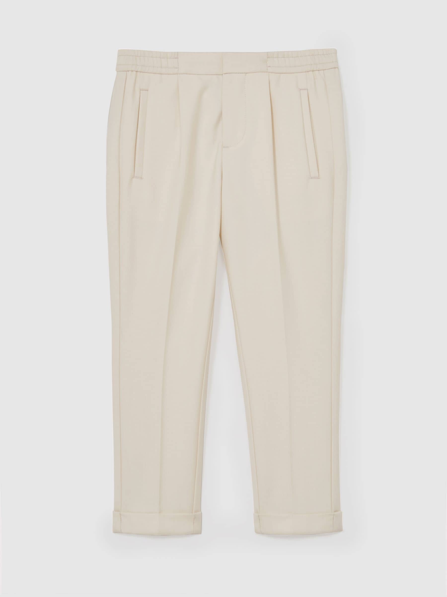 Next：日本 Off White - Reiss Brighton スリムフィットプリーツパンツ