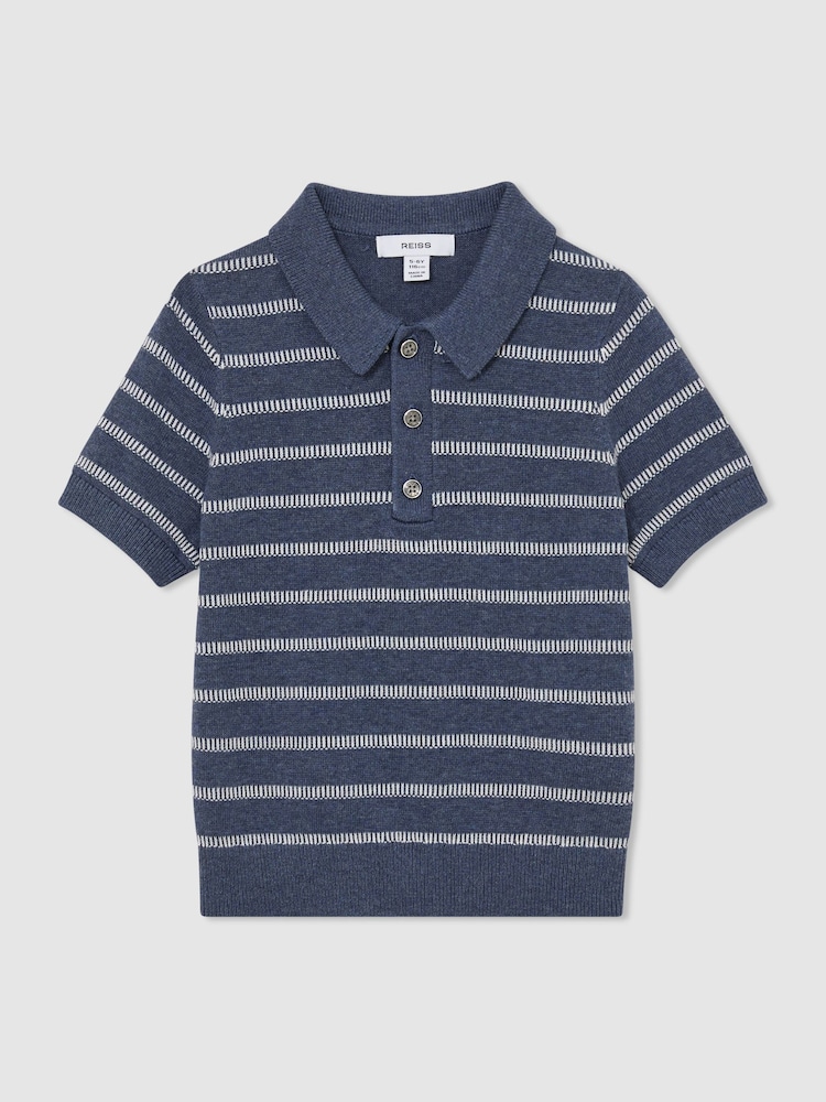 Reiss Navy/White Carter Polo Shirts - Image 1 of 3
