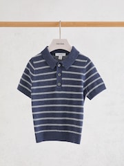 Reiss Navy/White Carter Polo Shirts - Image 1 of 3