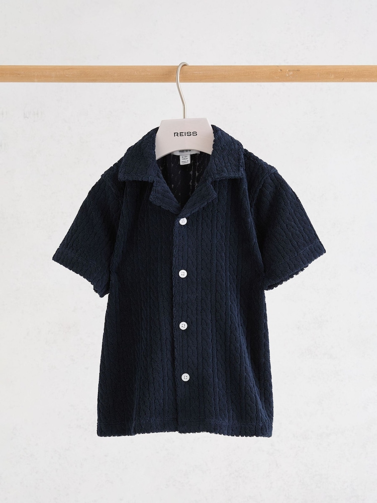 Reiss Navy Shore Shirt - Image 1 of 3 Reiss Navy Shore Shirt - Image 1 of 3