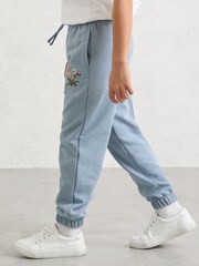 Reiss Pale Blue Dodd Cotton Dandelion Logo Cuffed Joggers - Image 1 of 4