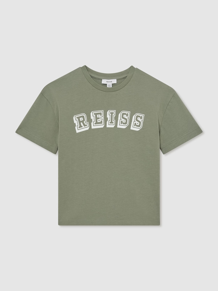 Reiss Sage/Off White Leonard T-Shirts - Image 2 of 4
