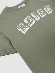 Reiss Sage/Off White Leonard T-Shirt - Image 1 of 2