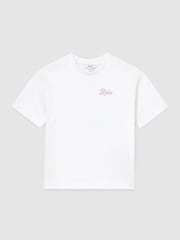 Reiss Optic White Baden 3-9 yrs Cotton Ice Lolly-Print T-Shirt - Image 1 of 3